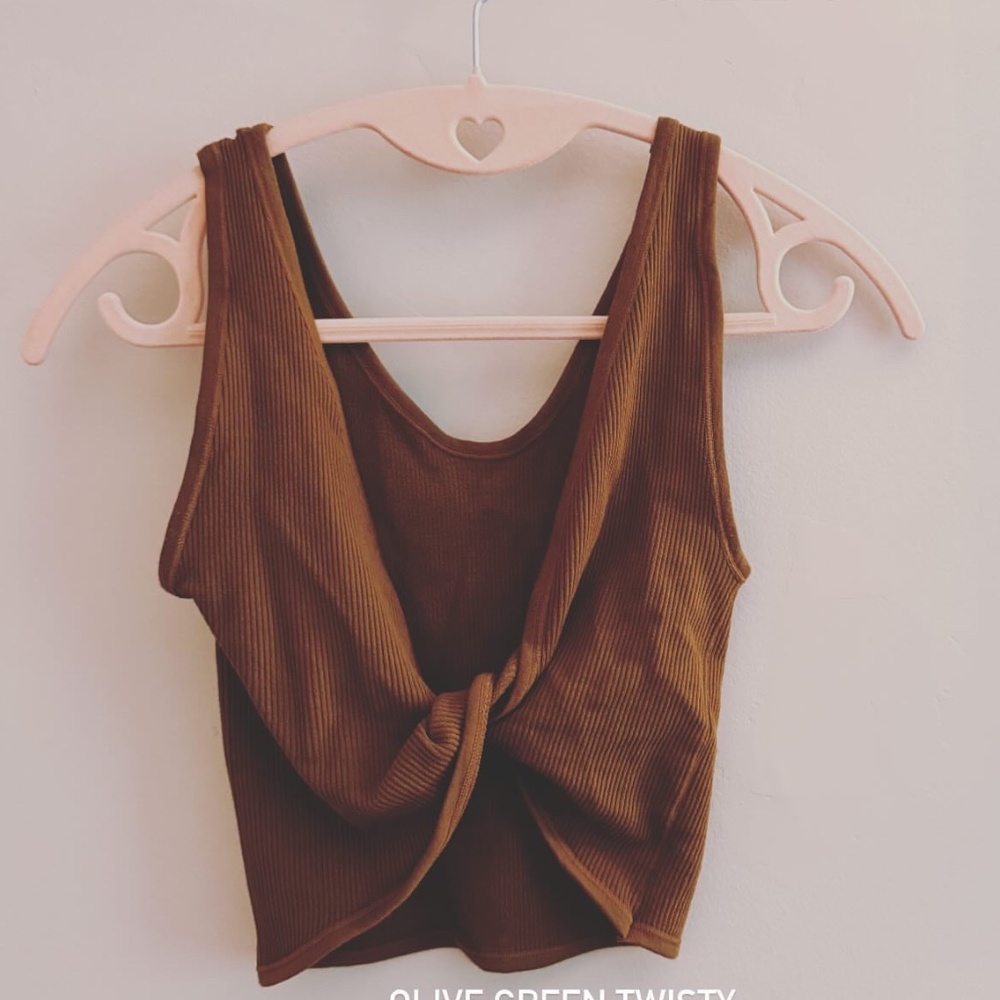 Olive Green Twisty Top